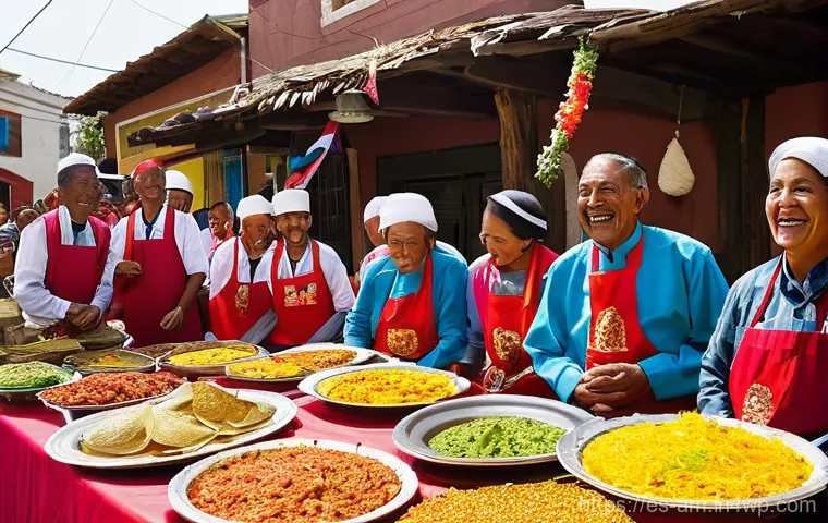 음식 문화 구술사와 지역 정체성 - **Prompt 2: "Vibrant Local Market Abundance"**
A lively and colorful scene depicting a bustling ... 음식 문화 구술사와 지역 정체성 - **Prompt 2: "Vibrant Local Market Abundance"**
A lively and colorful scene depicting a bustling ...